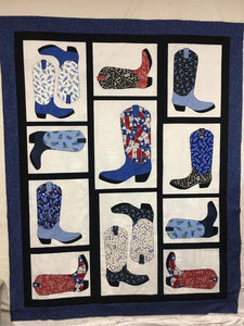 Texas Bluebonnet Boots (Caravan Roundup Pattern) Kit
