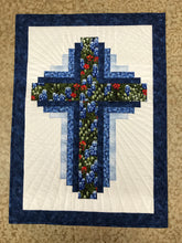 Hope of Texas Cross - Twin size (white backgound)  KIT  WITH PATTERN 46 x 68 in.