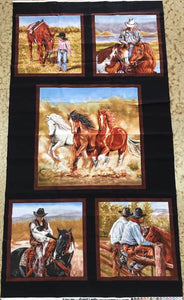 Victoria Schultz cowgirl panel by Elizabeth's Studio  size 22" x 45".