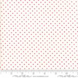 8654 51  Essential Dots - White Red   by Moda   100% cotton